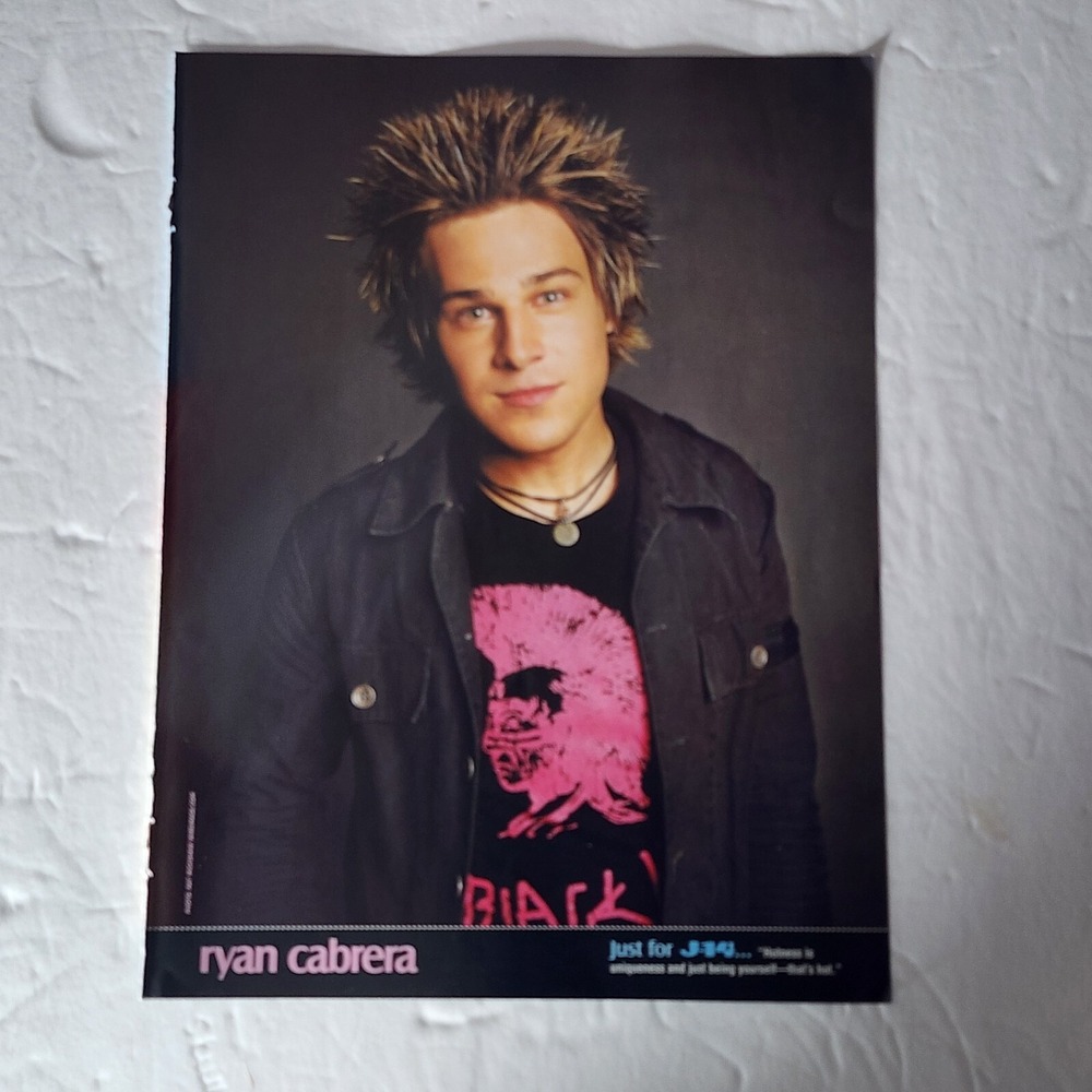 Ryan Cabrera Usher Raymond Pinup Poster Magazine Clipping 8x10.5 J-14 Y2K Pop